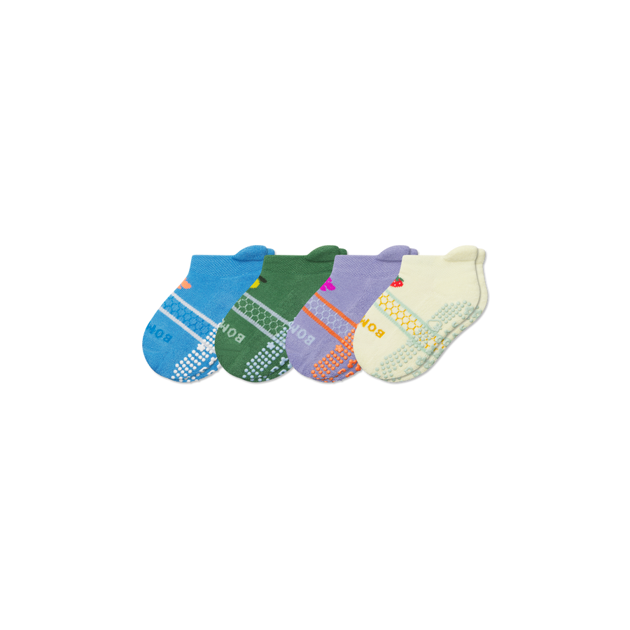 Toddler Garden Party Ankle Sock 4-Pack - Fresh Step