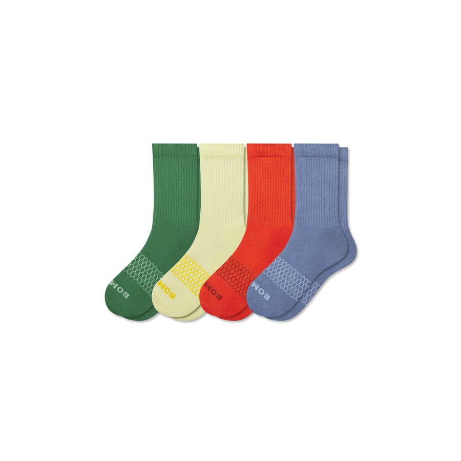Youth Solids Calf Sock 4-Pack - Clean Finish