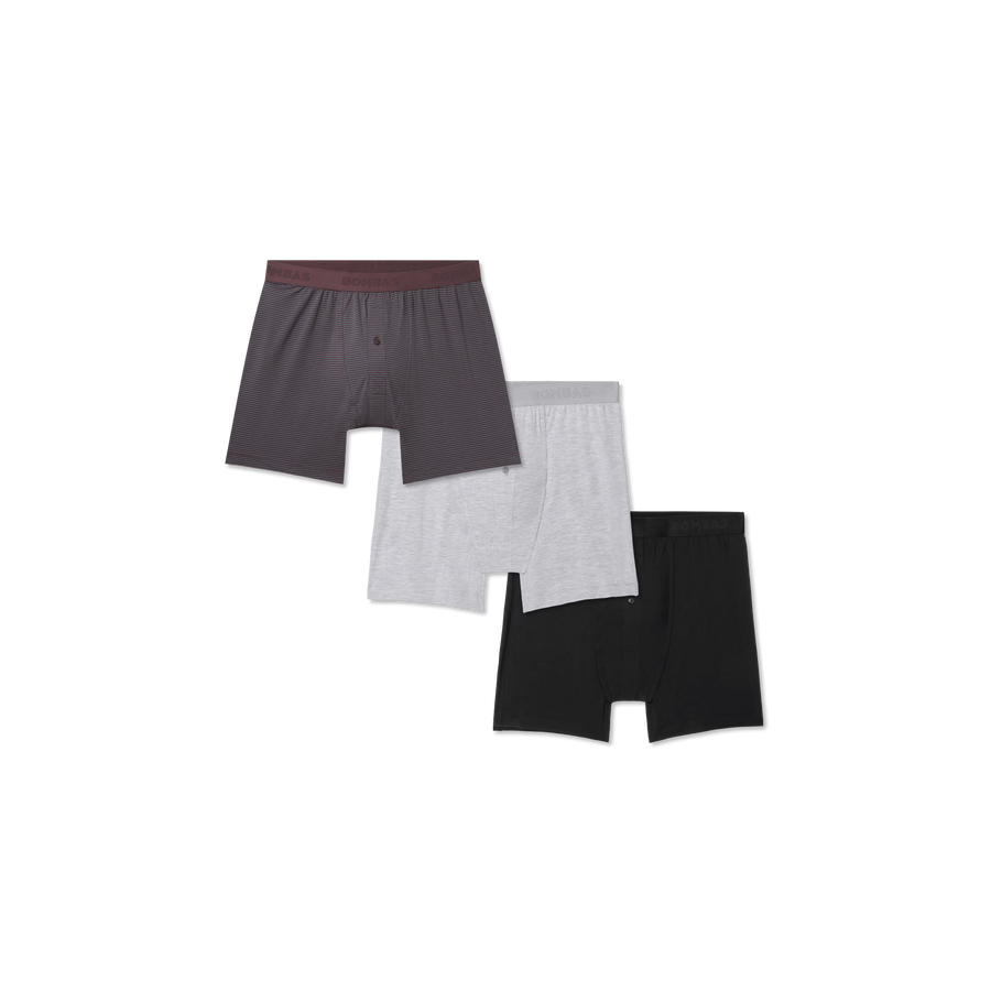 Men's Cotton Modal Blend Boxer 3-Pack - Clean Finish