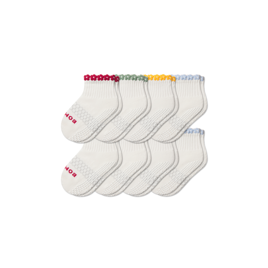 Toddler Daisy Chain Gripper Calf Sock 8-Pack - Fresh Choice