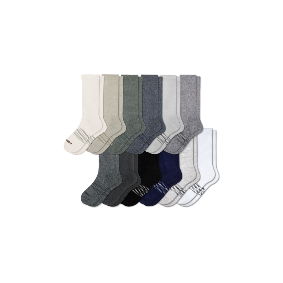 Men's Marl Calf Sock 12-Pack - Ready Pair