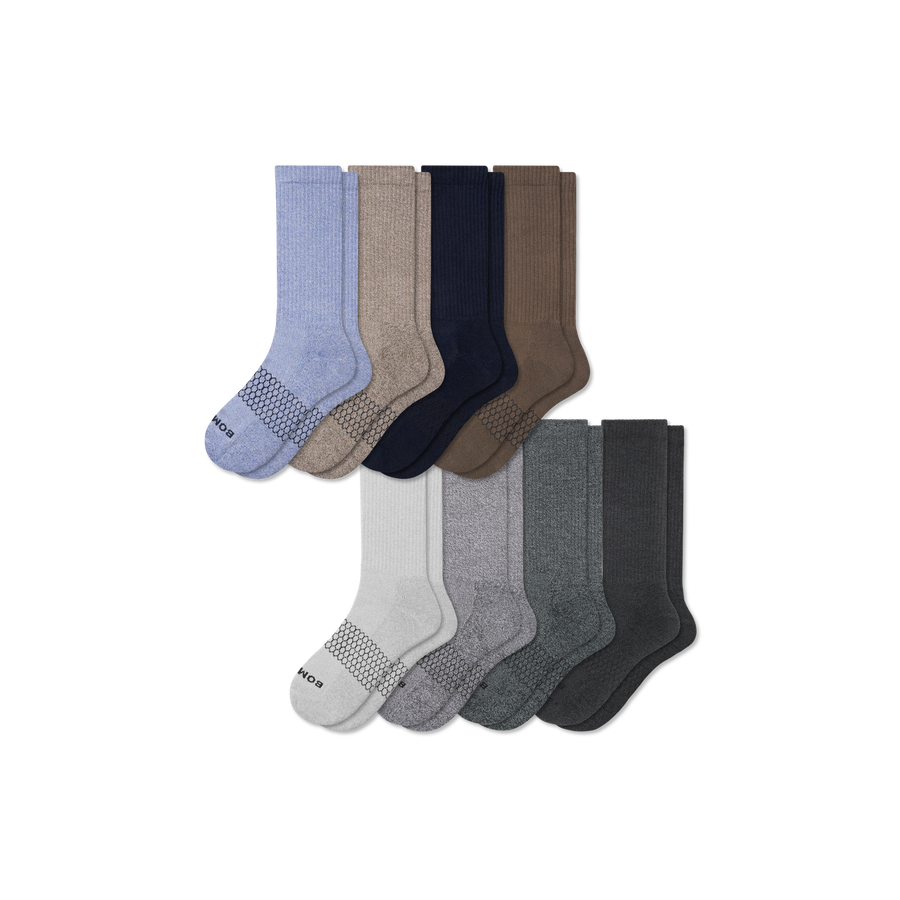 Men's Marl Calf Sock 8-Pack - Classic Ready