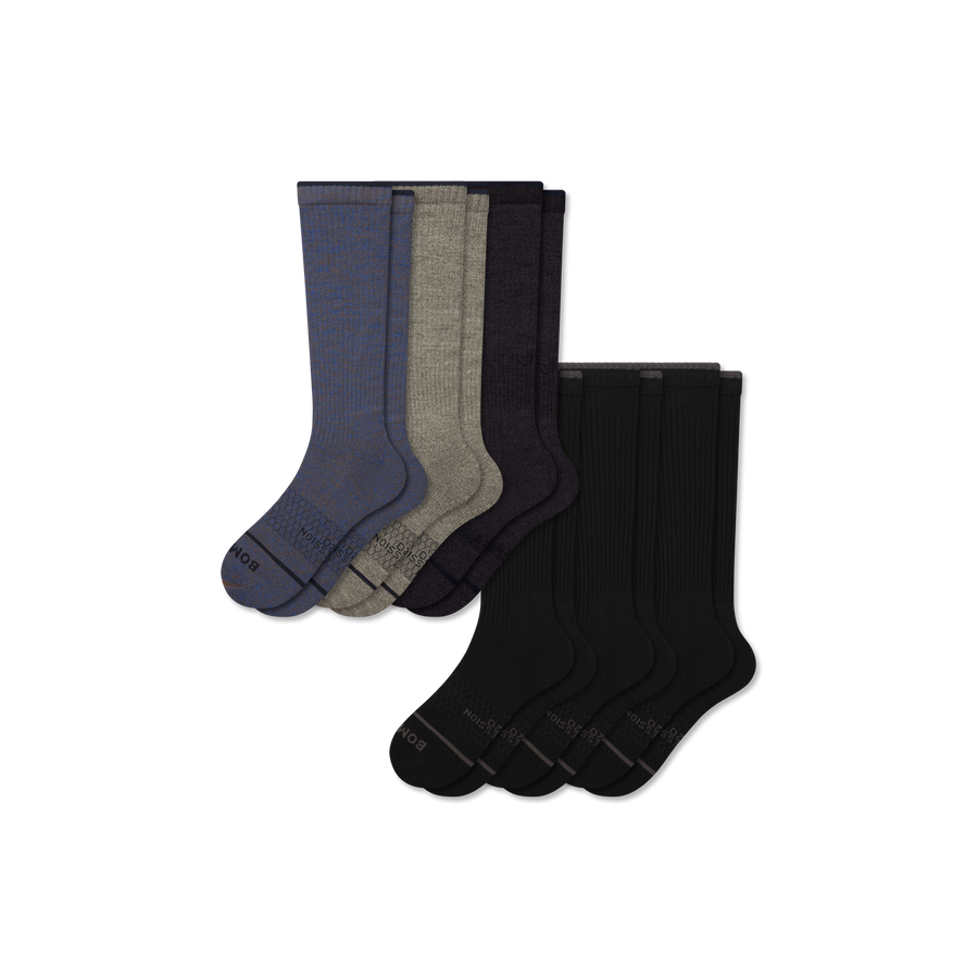 Women's Merino Wool Blend Sock 6-Pack (15-20mmHg) - Travel Pair
