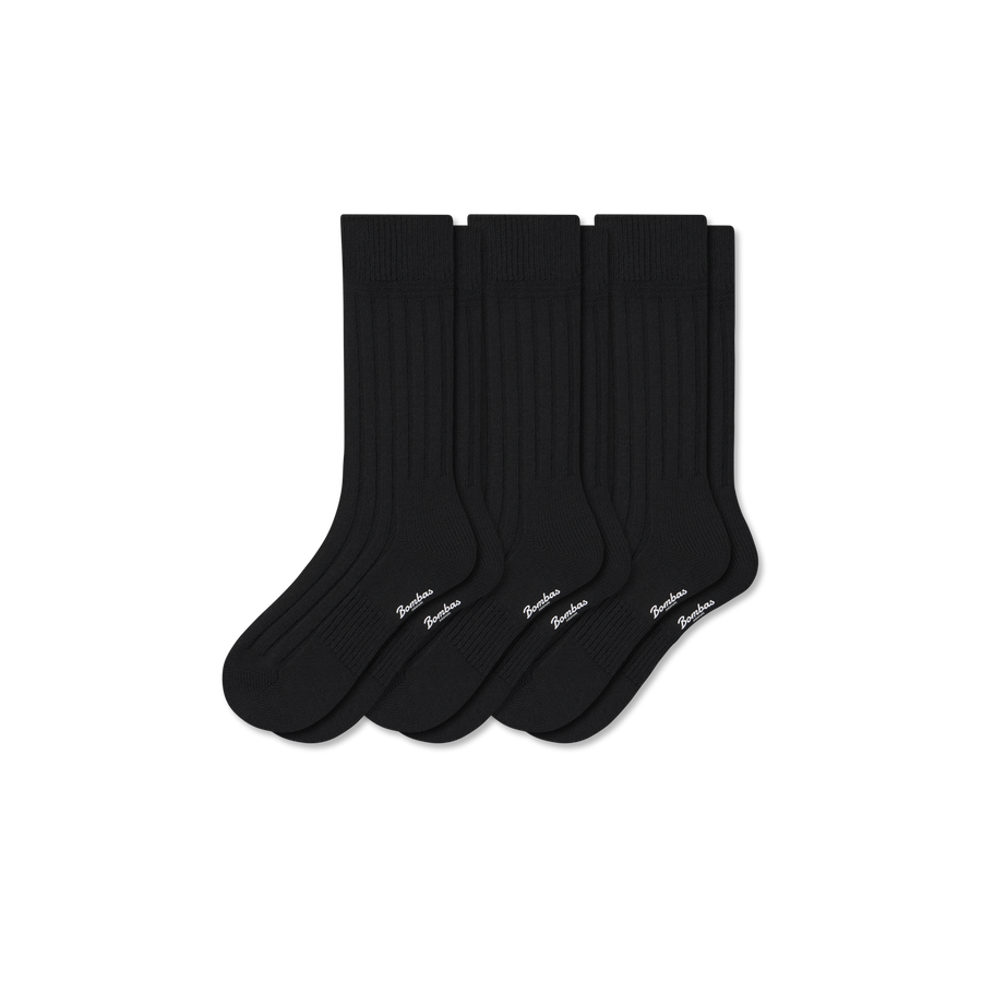 Women's Merino Blend Rib Calf Sock 3-Pack - Soft Step