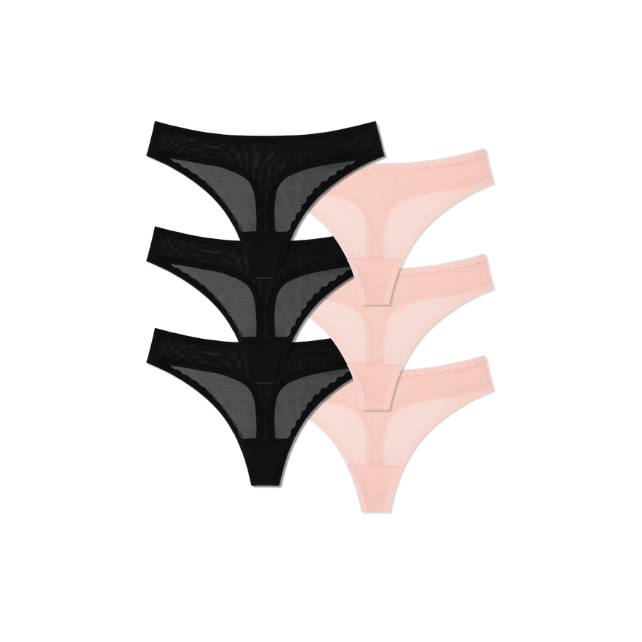 Women’s Thong 6-Pack - Simple Style