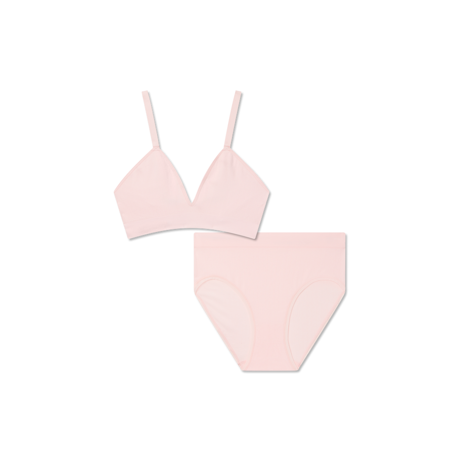 Women's Seamless Triangle Bralette + High Rise Brief Pack - Ready Pick