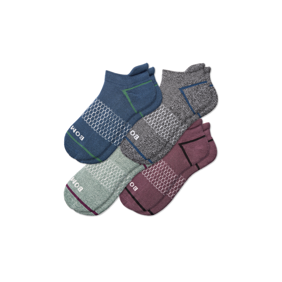 Men's Border Stripe Ankle Sock 4-Pack - Ready Pick