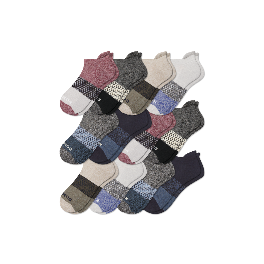 Men’s Tri-Block Ankle Sock 12-pack - Soft Step