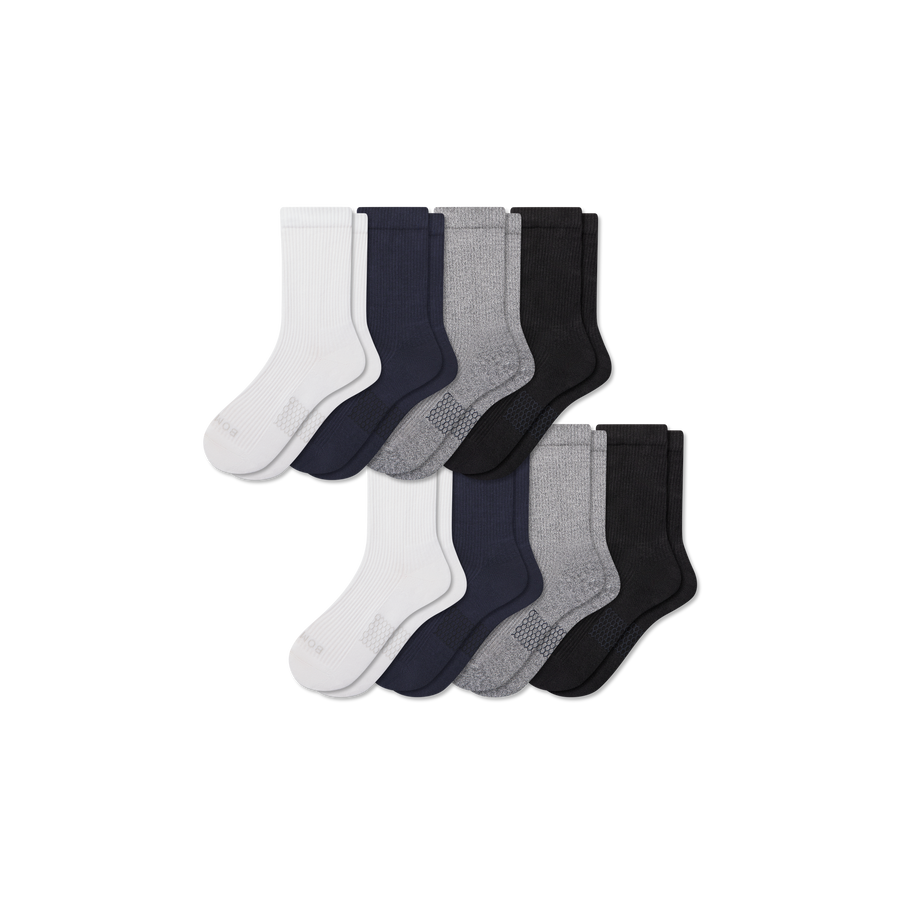 Women's Modern Rib Half Calf Sock 8-Pack - Modern Touch