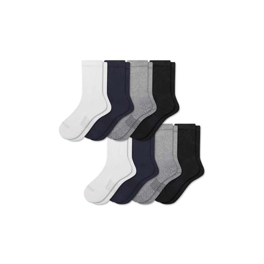 Men's Modern Rib Half Calf Sock 8-Pack - Everyday Pair
