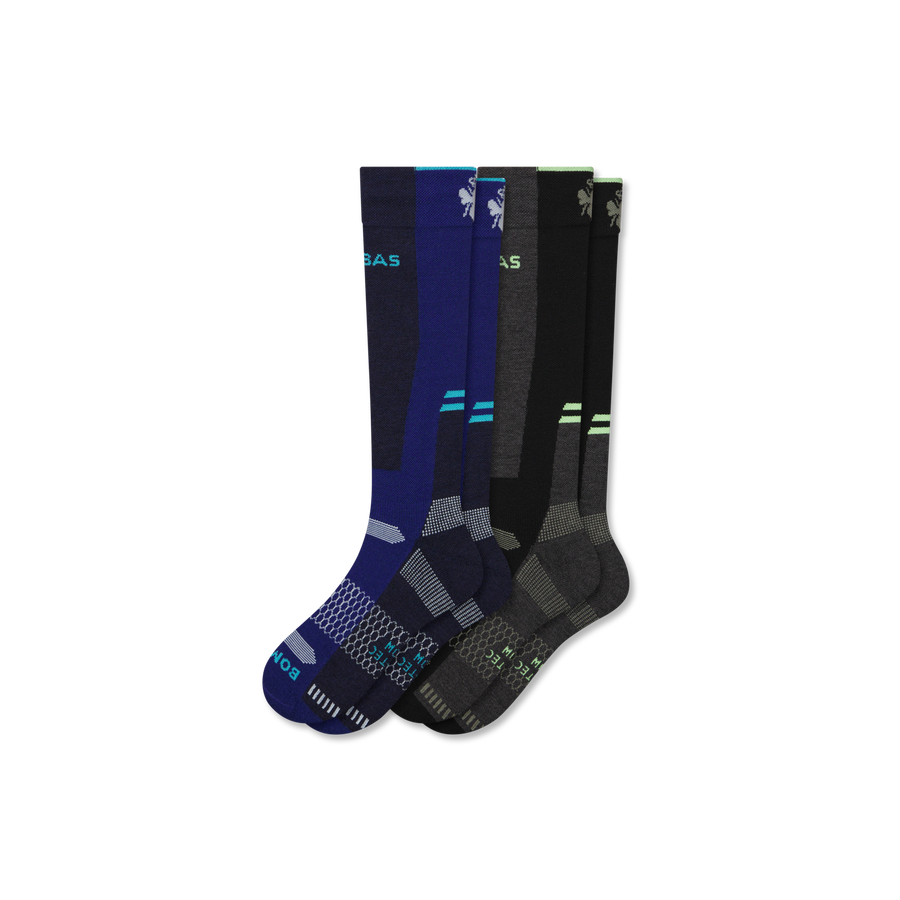 Women's Mid-Cushion Merino Wool Blend Ski & Sock 2-Pack - Classic Ready