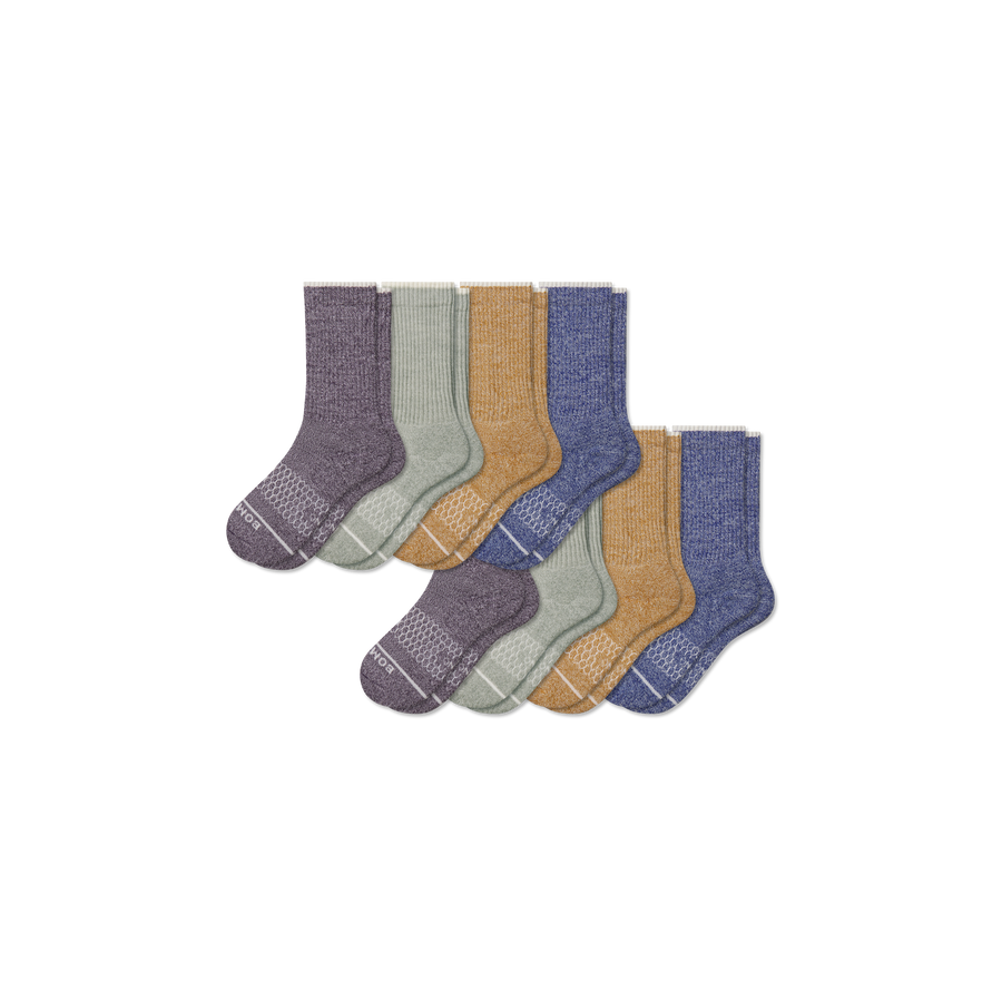 Youth Merino Wool Blend Calf Sock 8-Pack - Everyday Pair