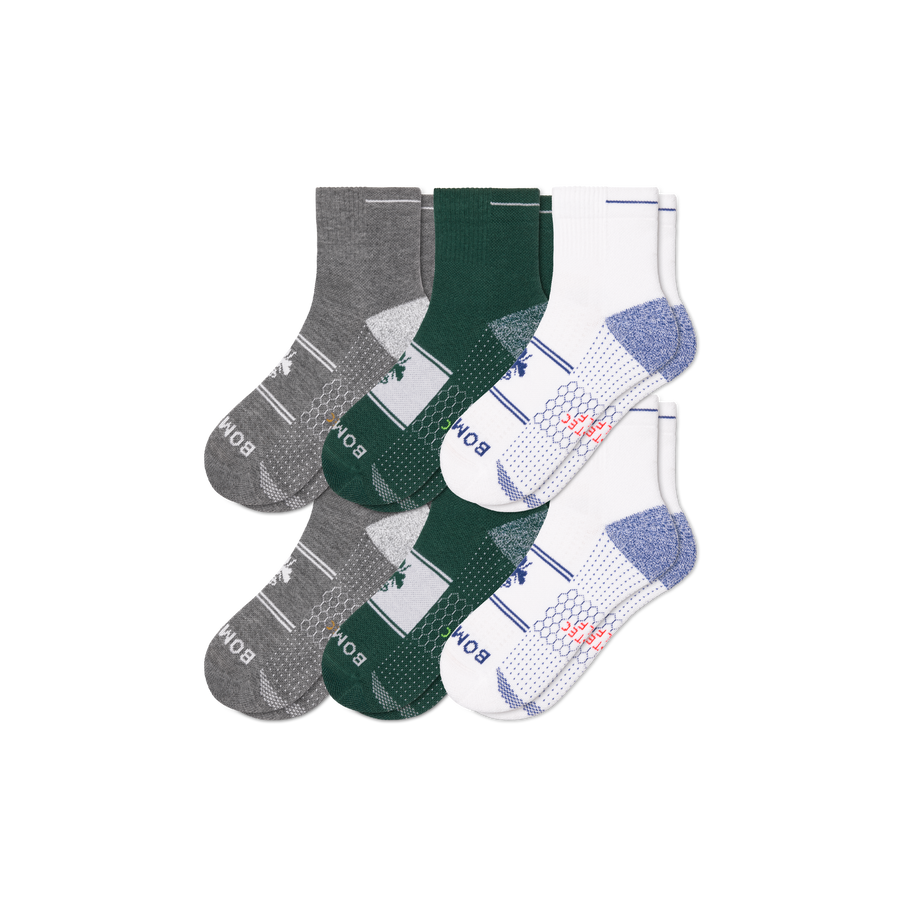 Men's Golf Quarter Sock 6-Pack - Fresh Choice