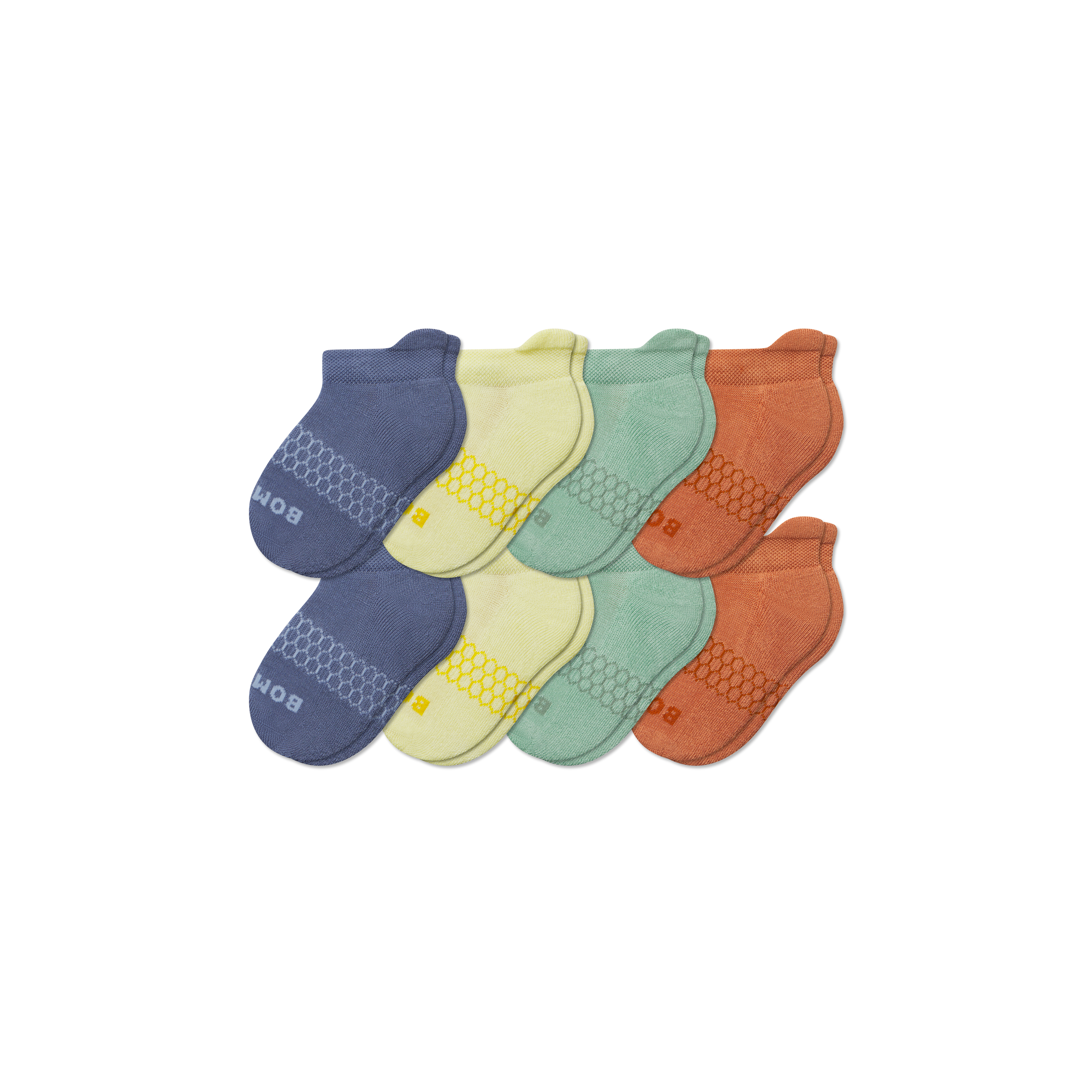 Junior Ankle Sock 8-Pack - jade blue mix L