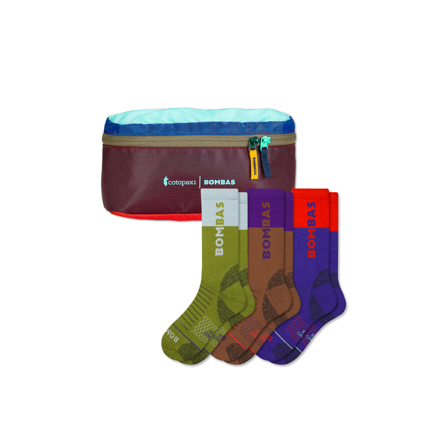 Women's Merino Wool Blend Hiking Sock 3-Pack & Cotopaxi Fanny Pack - Fresh Step