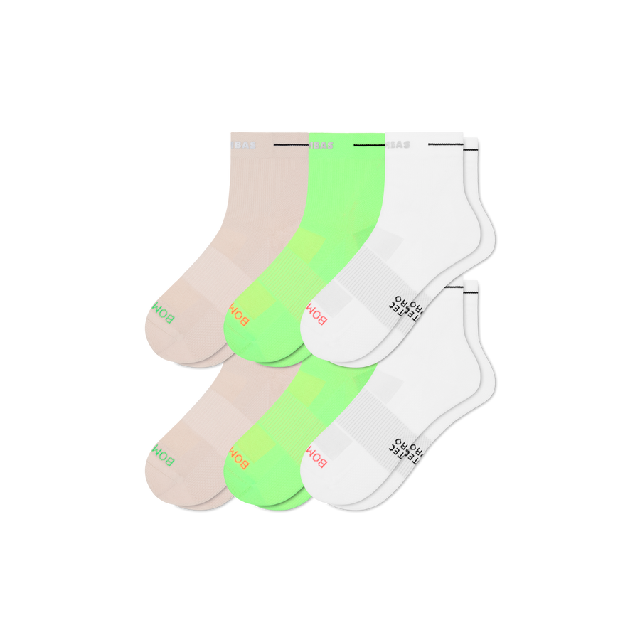 Women's RunPro Quarter Sock 6-Pack - All Day Fit