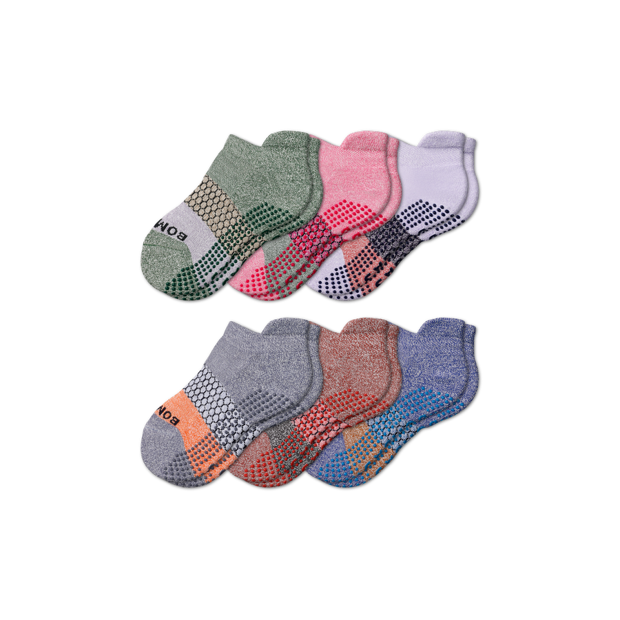 Youth Tri-Block Gripper Ankle Sock 6-Pack - Fresh Choice