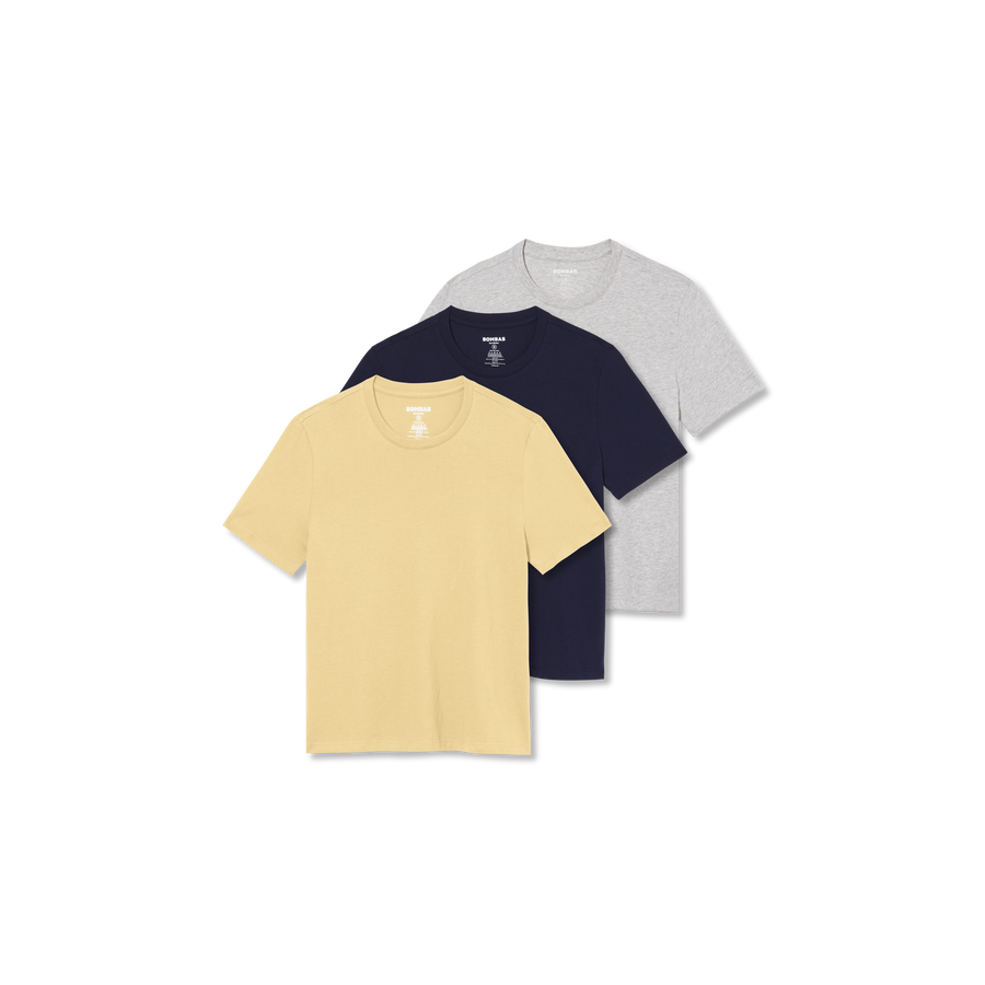 Women's Pima Cotton Crew Neck T-Shirt 3-Pack - Easy Choice