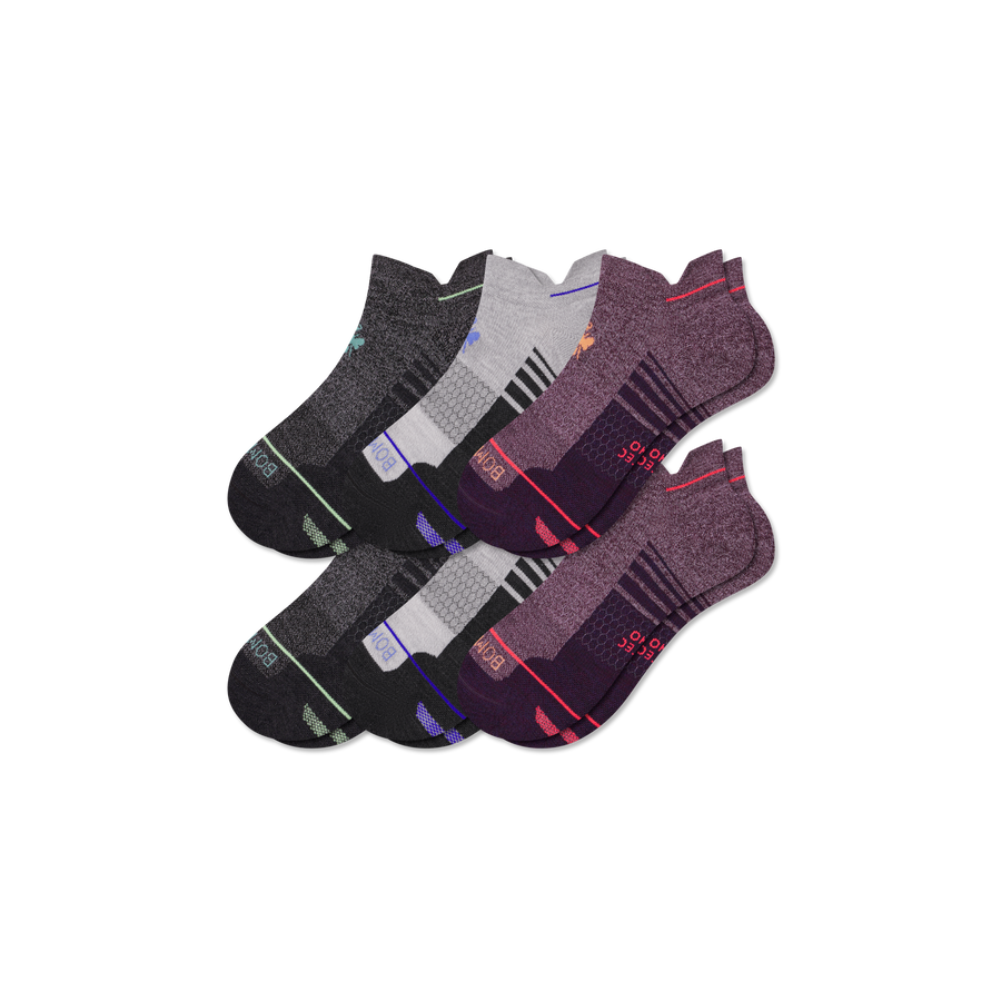 Men's Merino Wool Blend Run Ankle 6-Pack - Ready Pick