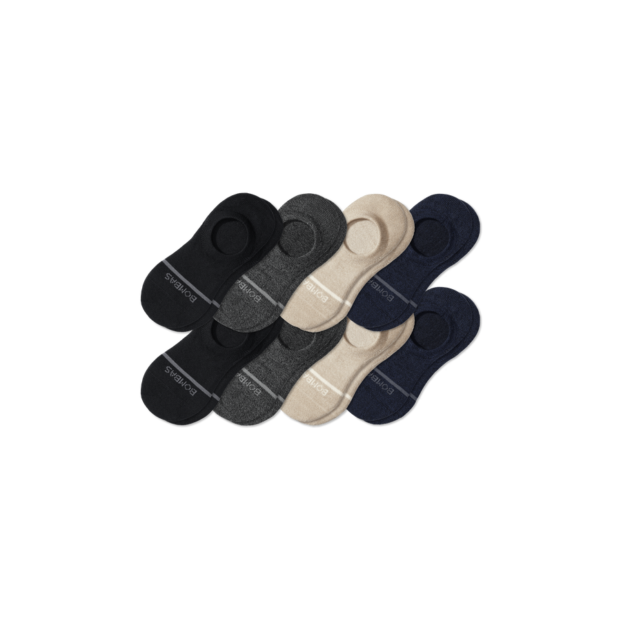 Men's Merino Wool Blend No Show Sock 8-Pack - Daily Step