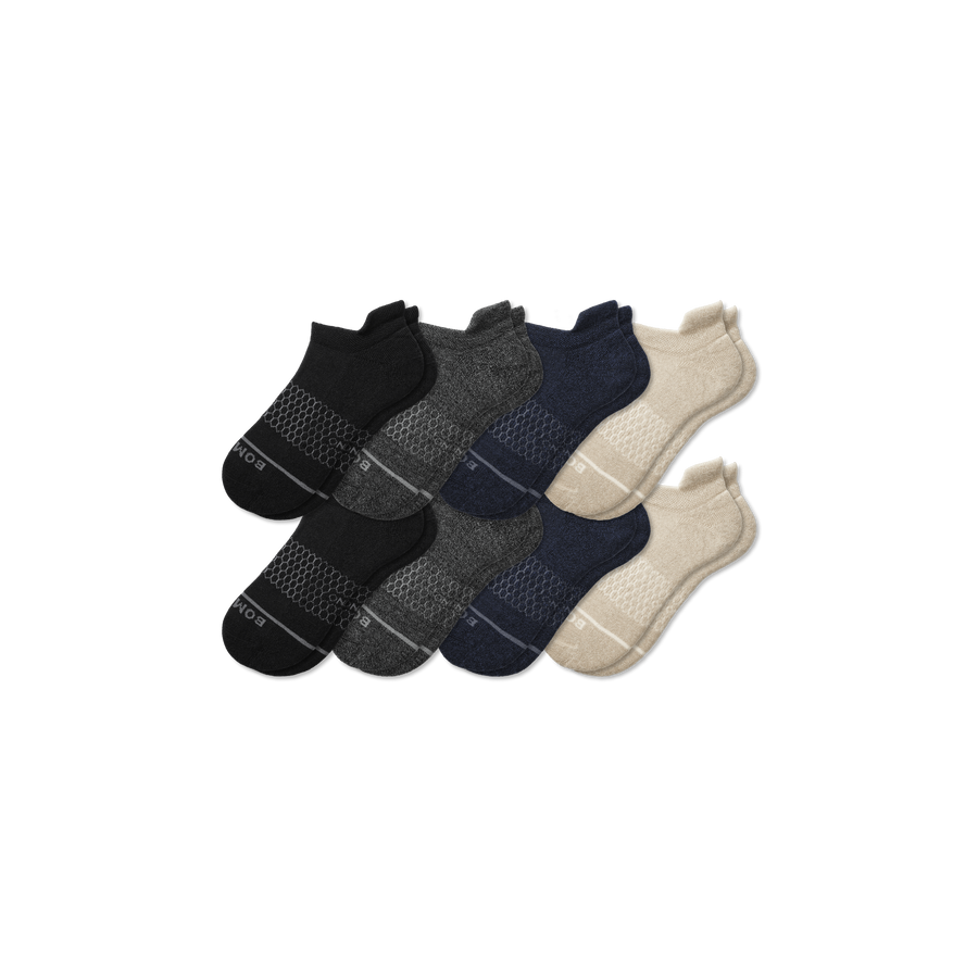 Men's Merino Wool Blend Ankle Sock 8-Pack - Easy Pair