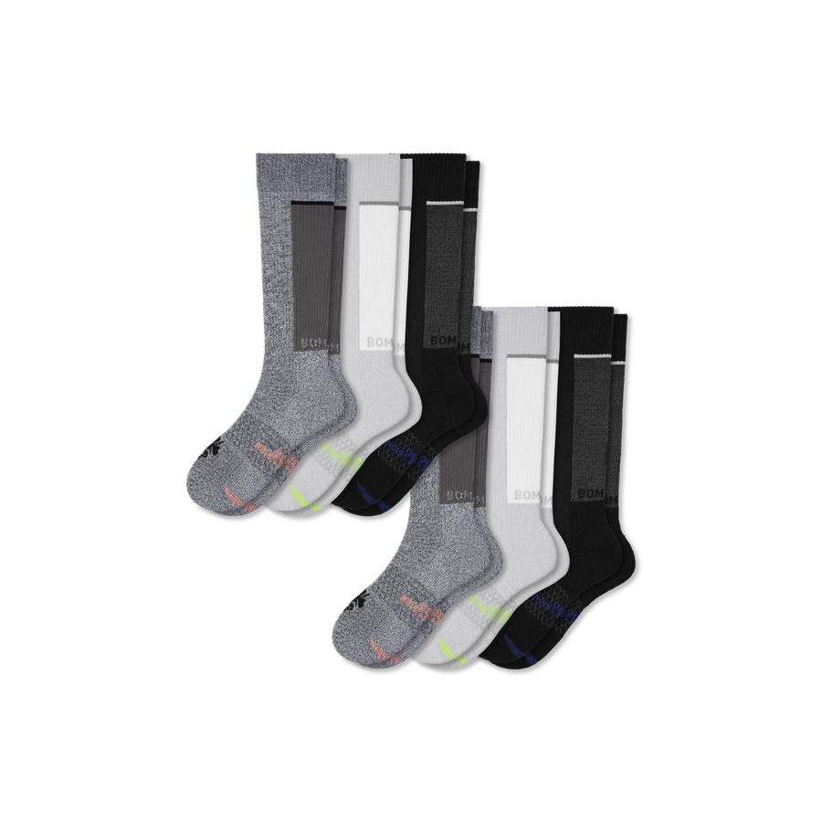 Men's Knee High Sock 6-Pack (20-30mmHg) - Daily Cushion