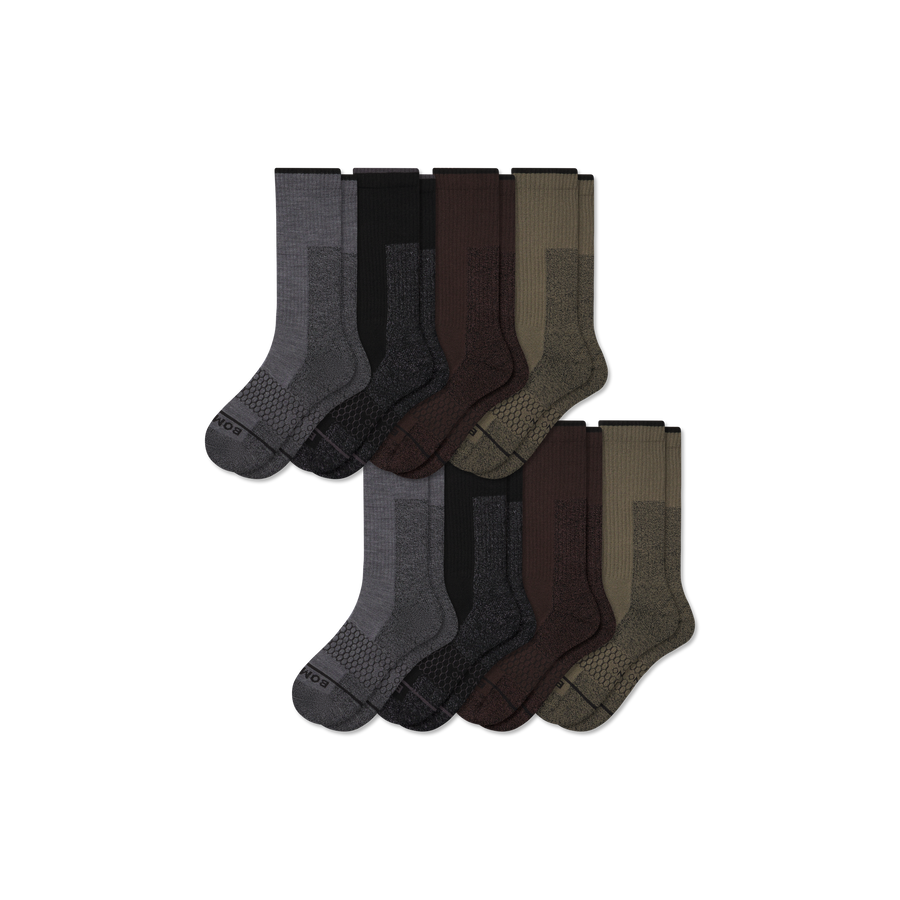 Women's Ultra Strong Merino Blend Calf Sock 8-Pack - Easy Choice