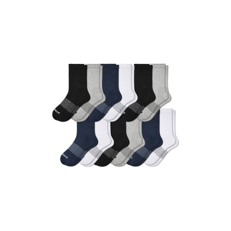Men's Solids Half Calf Sock 12-Pack - Daily Pick