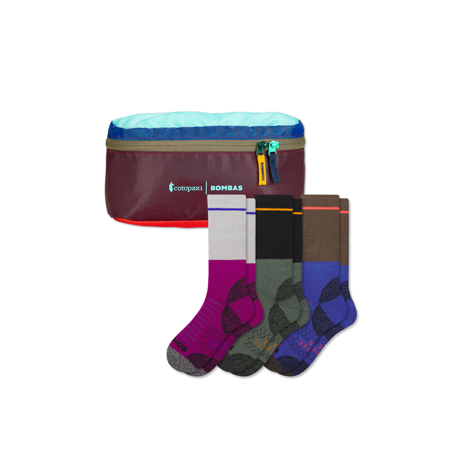 Women's Hiking Calf Sock 3-Pack & Cotopaxi Fanny Pack - Light Cushion
