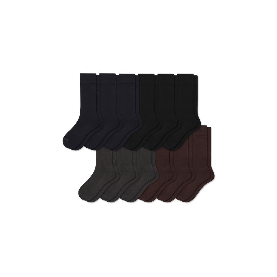 Men's Dress Calf Sock 12-Pack - Daily Cushion