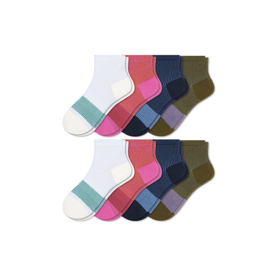 Youth Quarter Sock 8-Pack - Essential Ready