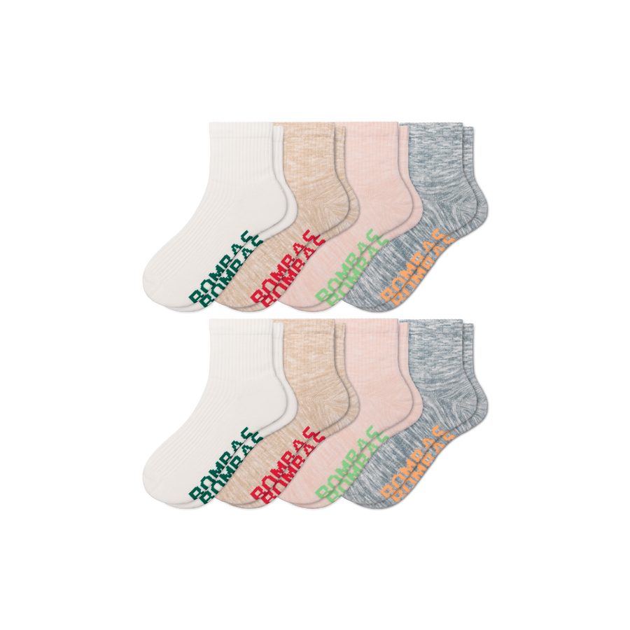 Women's Summer Ragg Quarter Sock 8-Pack - All Day Fit