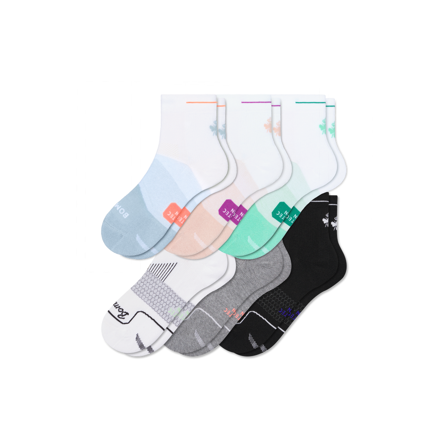 Women's Run Quarter Sock 6-Pack - Light Cushion