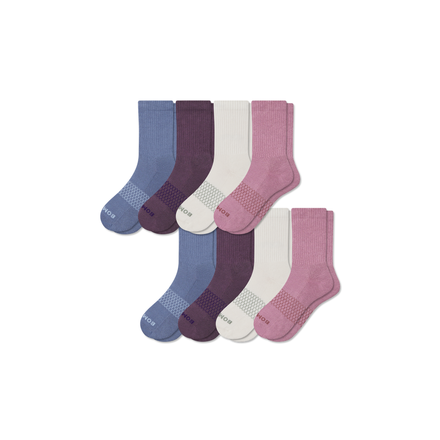Women's Solids Half Calf Sock 8-Pack - Light Cushion