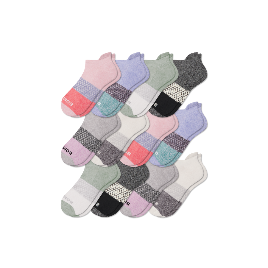 Women's Tri-Block Ankle Sock 12-Pack - Daily Pick