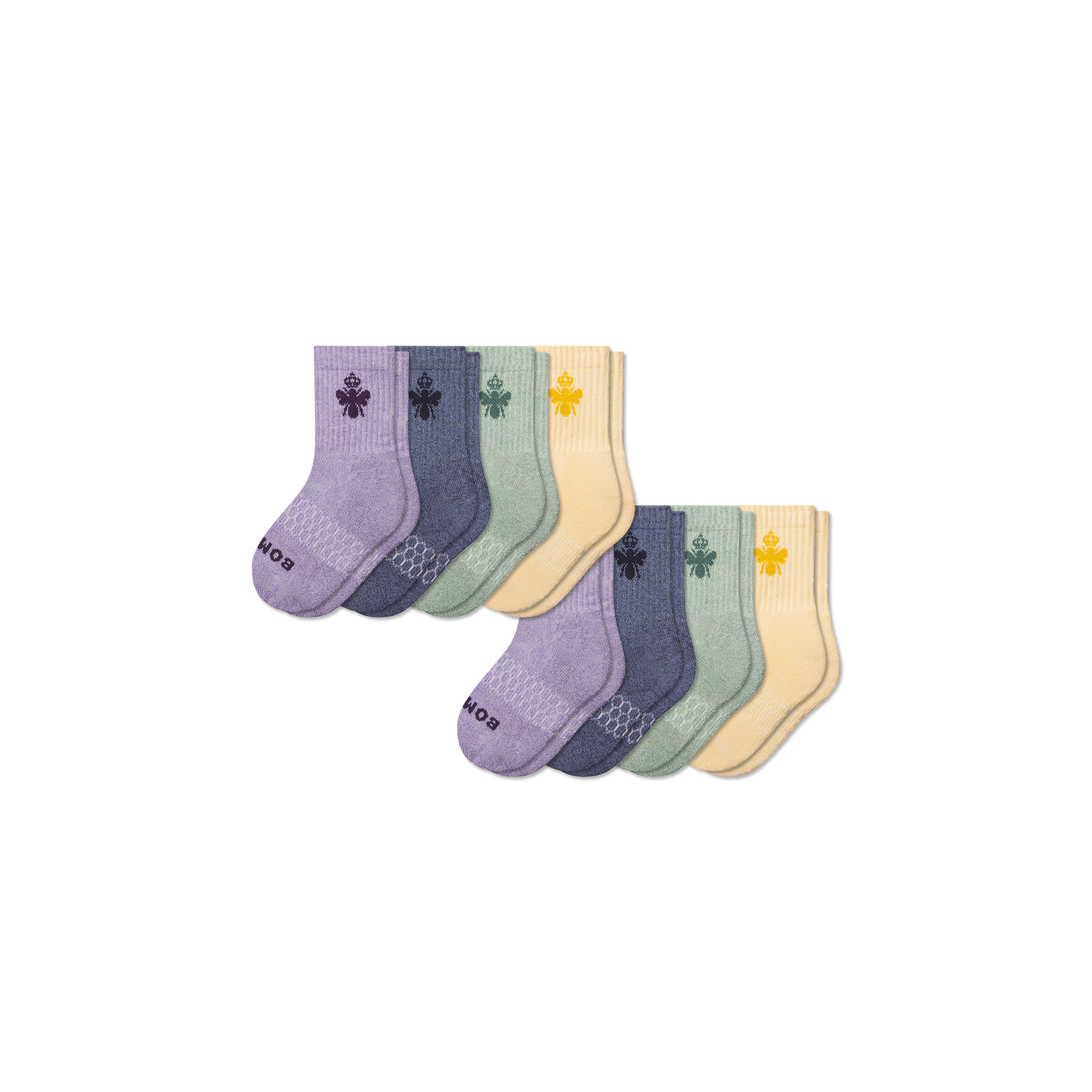 Junior Calf Sock 8-Pack - sage blue mix L