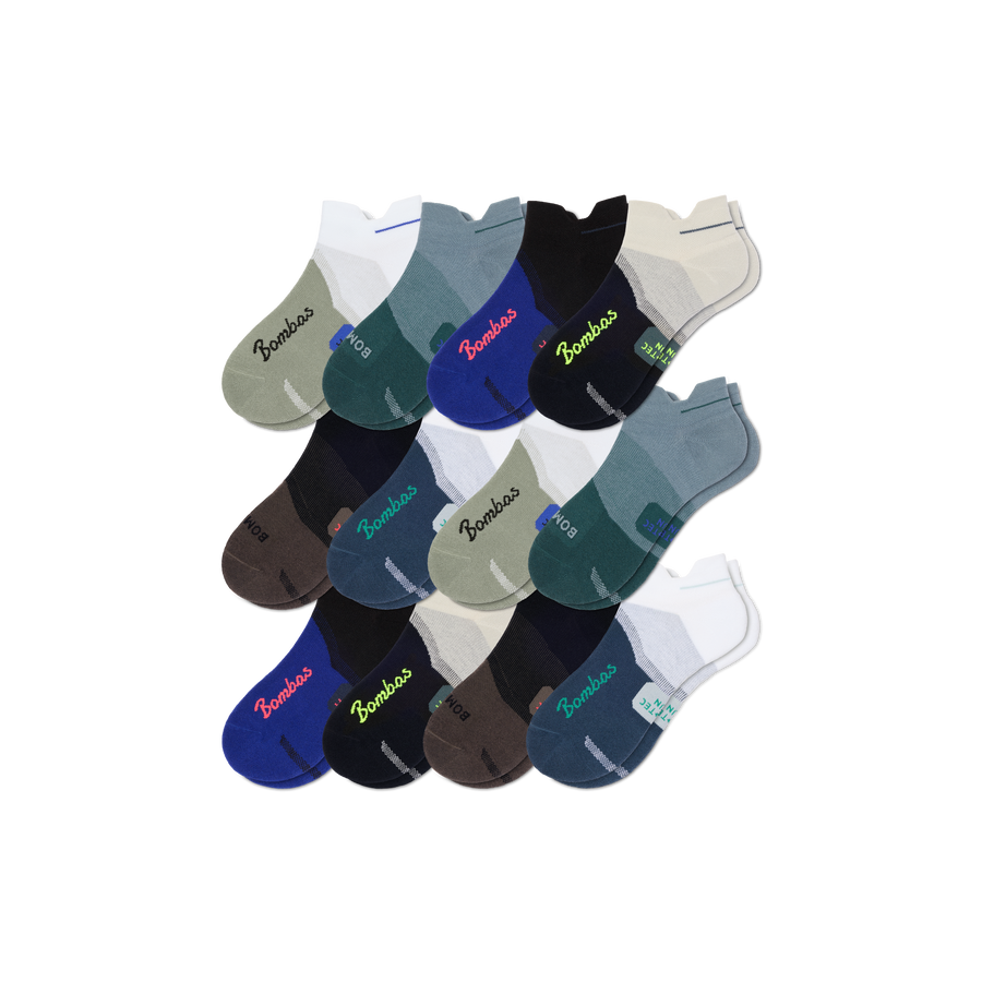 Men's Run Ankle Sock 12-Pack - Light Cushion