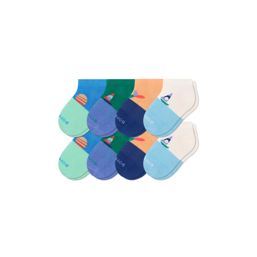 Junior Ankle Sock 8-Pack - All Day Fit