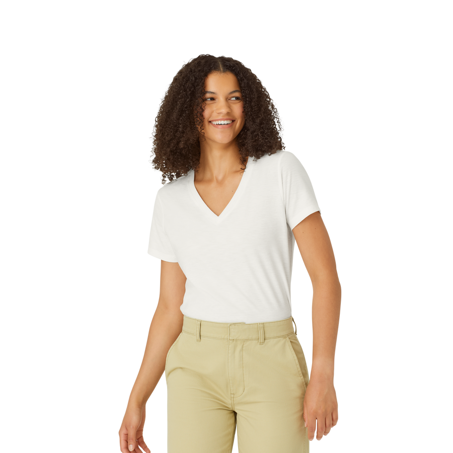 Women's Air Slub V-Neck T-Shirt - Fresh Choice