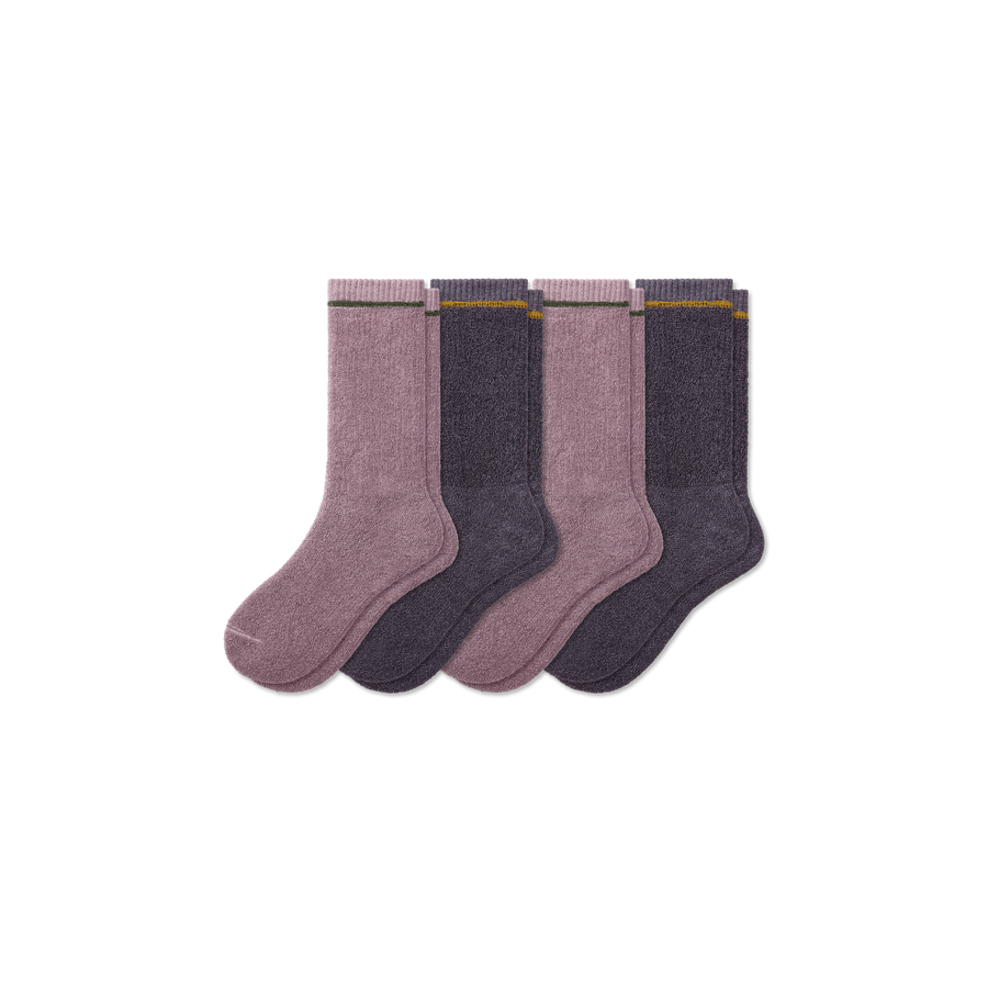 Women's Plush Terry Calf Sock 4-Pack - Soft Step