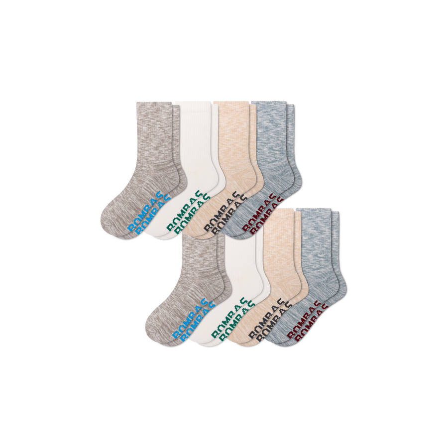 Men's Summer Ragg Half Calf Sock 8-Pack - Daily Cushion