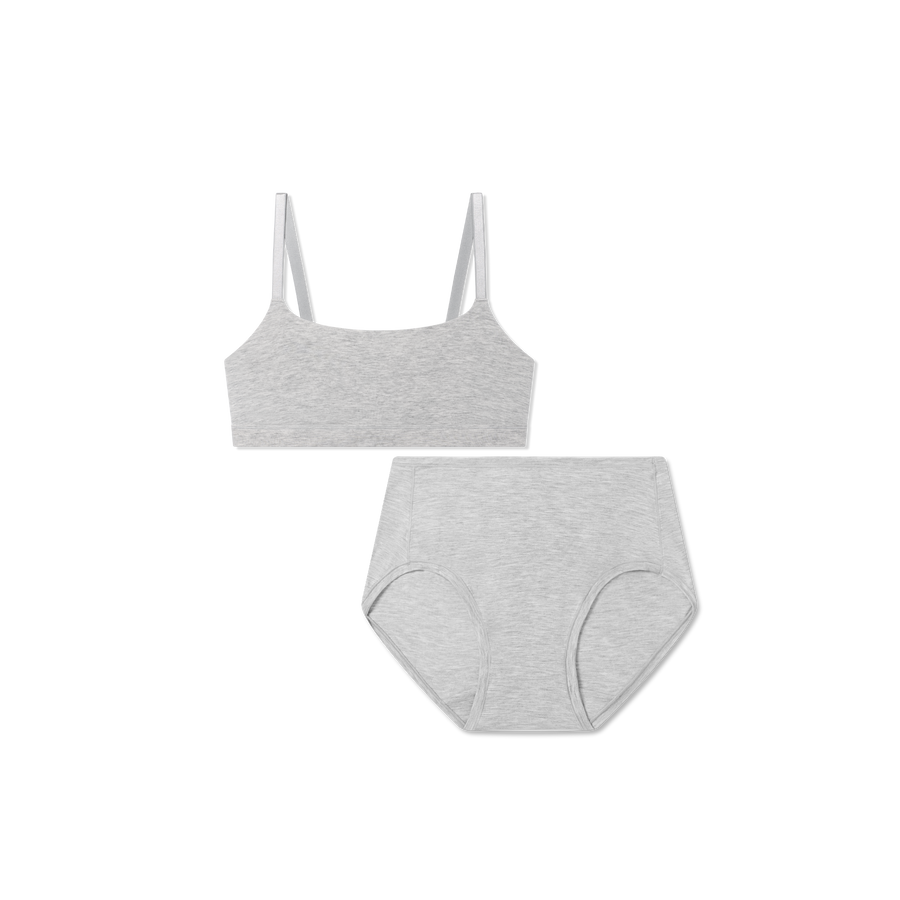 Women’s Super Soft Scoop Bralette + High Rise Brief Pack - Daily Pick