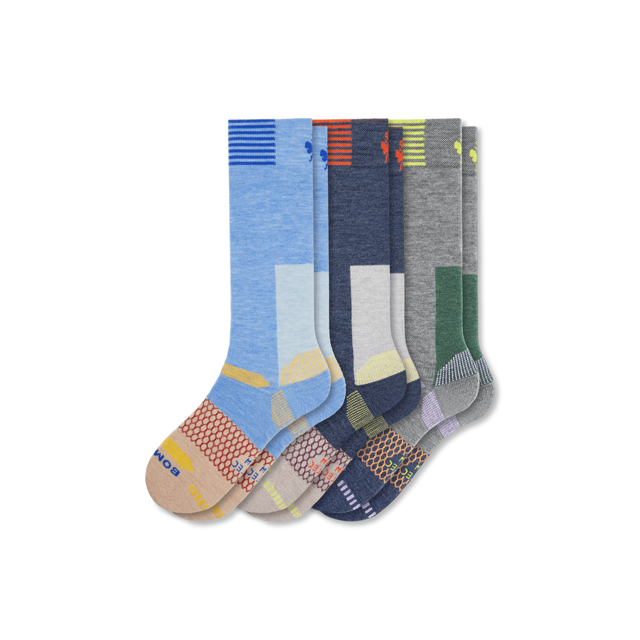 Women's Full-Cushion Merino Wool Blend Ski & Sock 3-Pack - Easy Pair