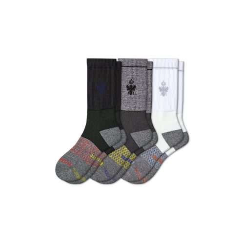 Men's All-Purpose Performance Work Calf Sock 3-Pack - white-black-mix - 1