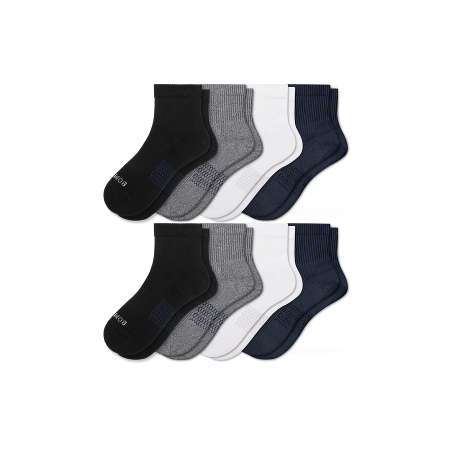 Men's Modern Rib Quarter Sock 8-Pack - Ready Pick