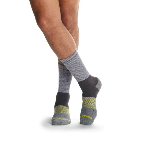 Men's All-Purpose Performance Work Calf Sock 6-Pack - white-black-mix - 2