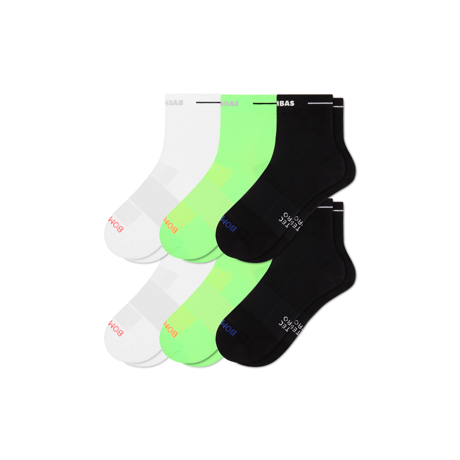 Men's RunPro Quarter Sock 6-Pack - Daily Pick